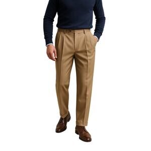 Jos. A. Bank Executive Collection Men’s Dress Pants 34x30 Tan Pleated Front